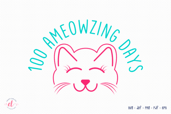 100 Ameowzing Days: A Charming SVG Design