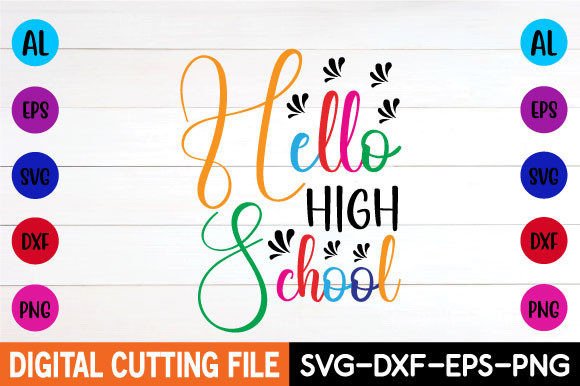 Hello High School: A Versatile Embroidery Design
