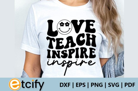 Love Teach Inspire Retro SVG: A Versatile Embroidery Design