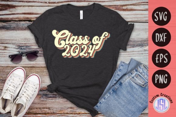 Retro Class of 2024 SVG: A Versatile Embroidery Design