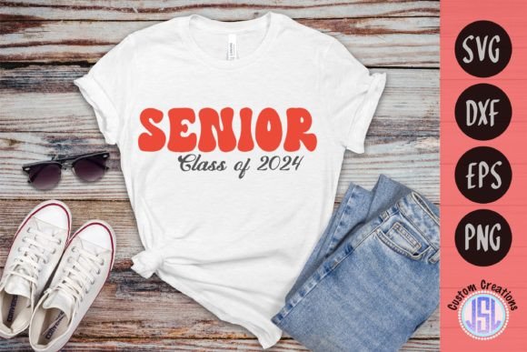 Retro Senior Class of 2024: A Nostalgic Embroidery Gem