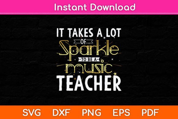 Sparkling Embroidery for Music Teachers
