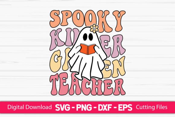 Spooky Kindergarten Teacher: A Charming Embroidery Design